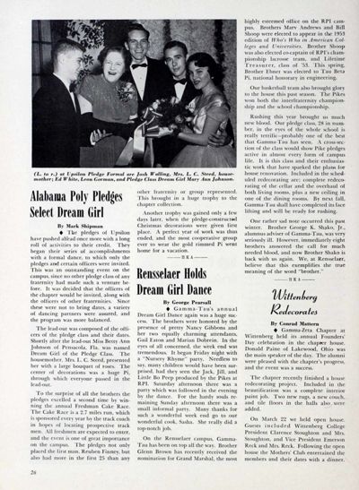 Alabama Poly Pledges Select Dream Girl